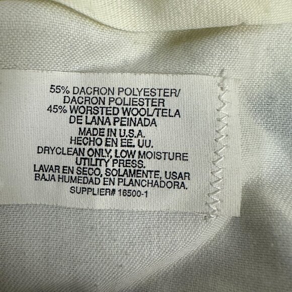 Stafford Comfort Blend Mens Gray Pleated Wool Blend Dress Pants Size 32x30 USA - Picture 5 of 5